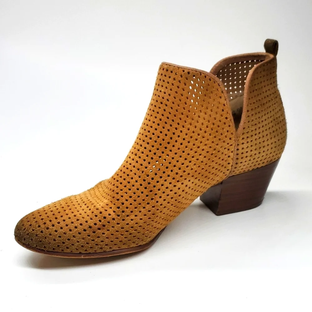 Sam Edelman Rio Tan Leather Ankle Boots 7